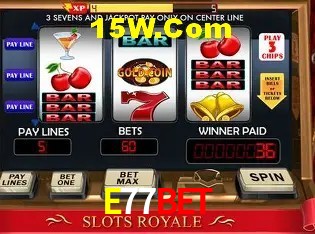 Experiência VIP E77Bet